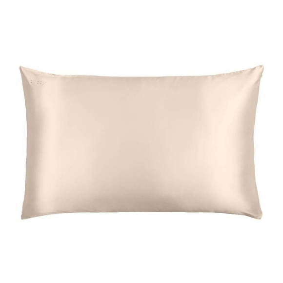 NWT Blissy Mulberry Silk King Pillowcase, Natural Beige - Picture 2 of 7